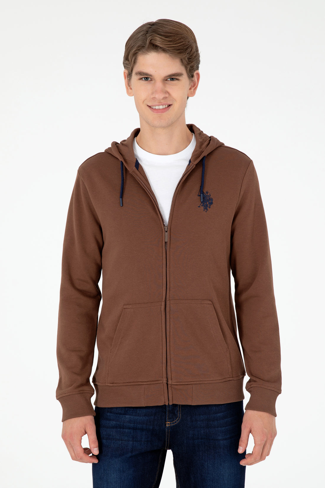 Men's Brown Knitted Cardigan