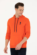 Men's Orange Basic Sweatshirt