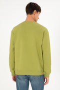 Men's Peanut Green Basic Sweatshirt