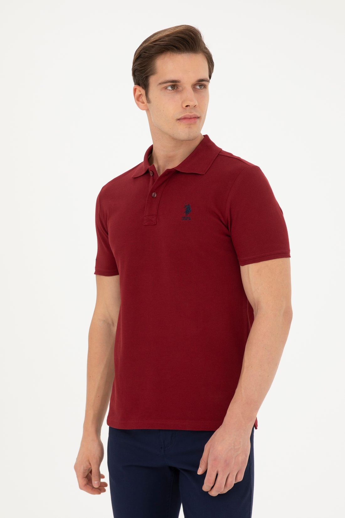 Men's Burgundy Basic T-Shirt