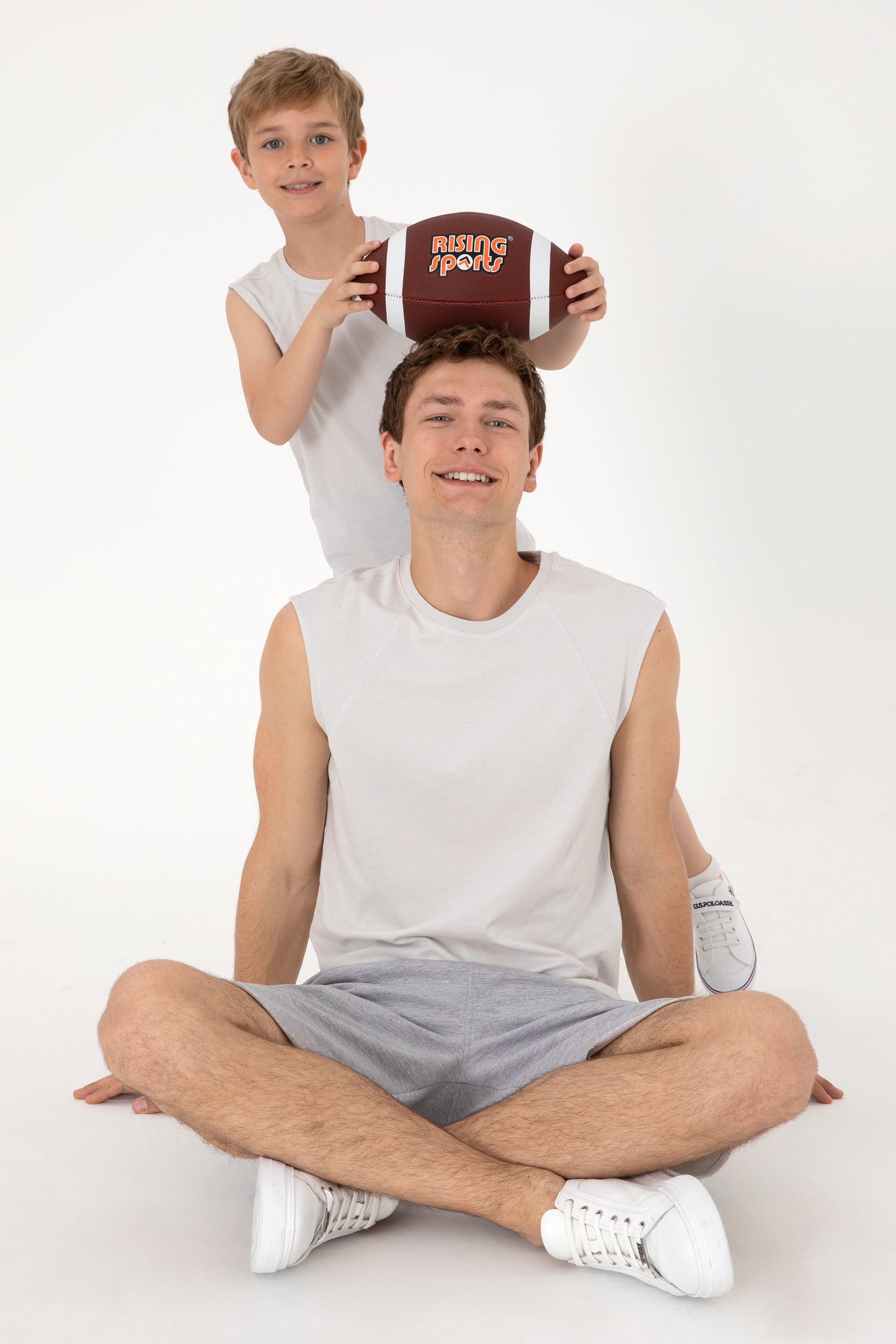 U.S. Polo Assn. - Men's Regular Fit Crew Neck Light Gray Sleeveless T-shirt