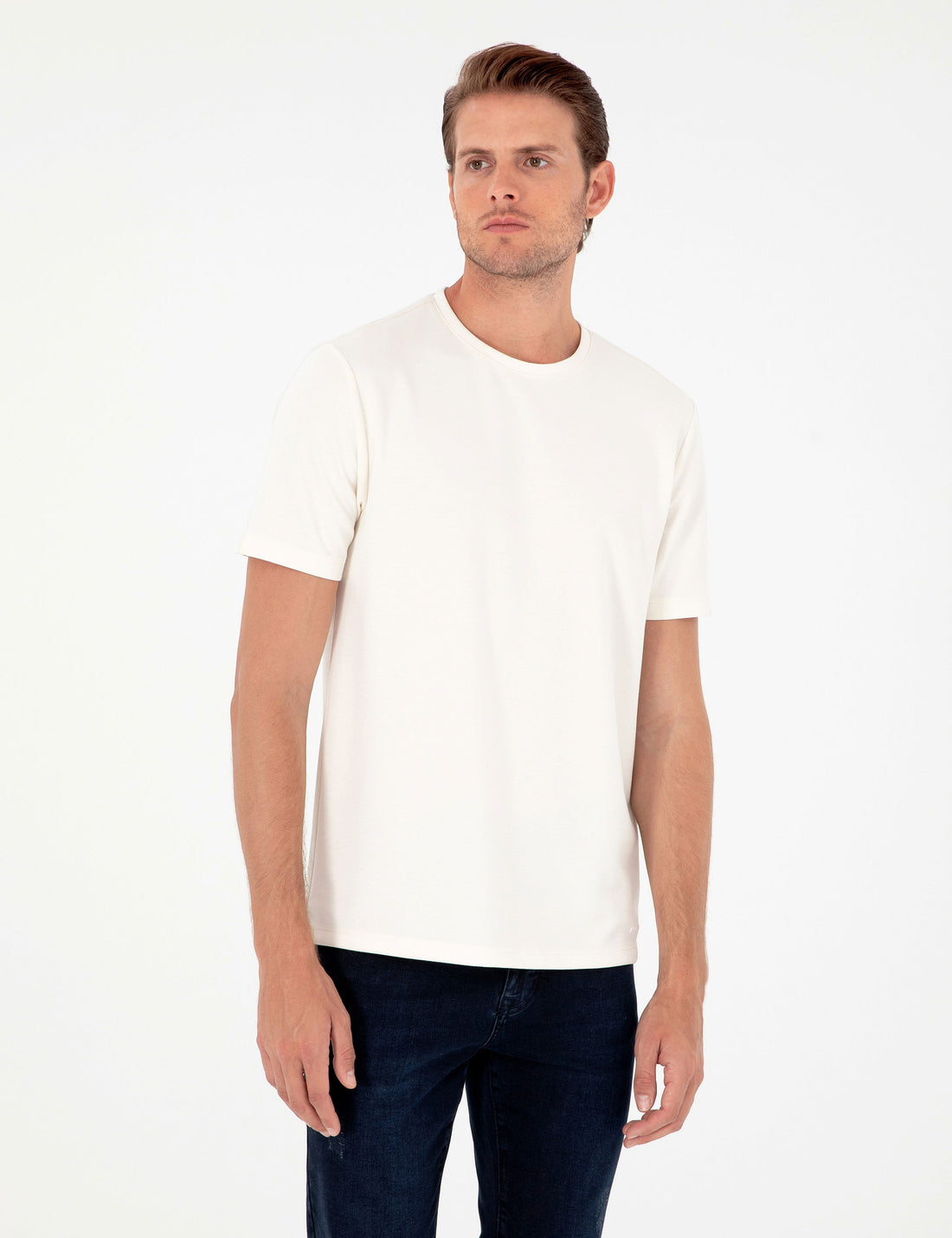 Ecru Regular Fit T-Shirt