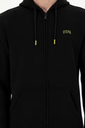 Men's Black Knitted Cardigan