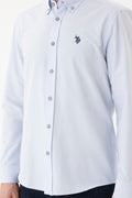 Men's Light Blue Long Sleeve Shirt