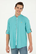 Men's Mint Long Sleeve Shirt