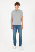 Men's Grey Melange Basic T-Shirt