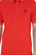 Men's Red Basic T-Shirt