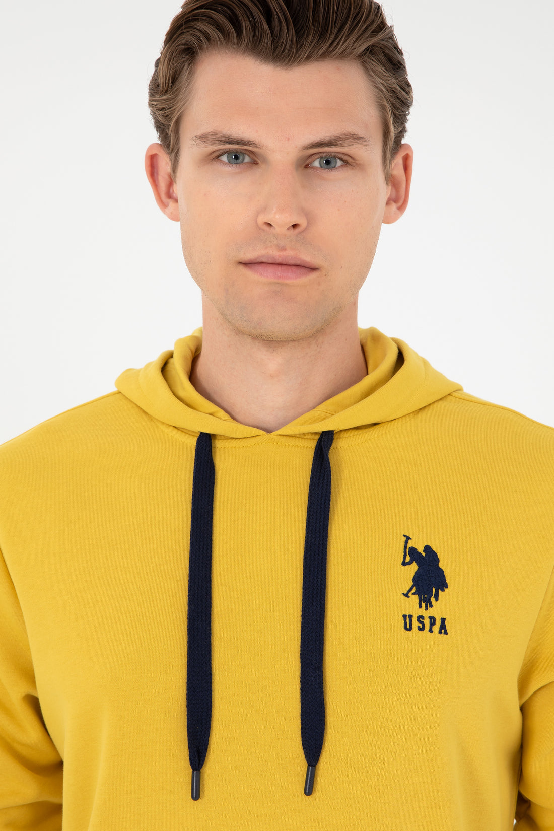 Men's Yellow Basic Sweatshirt