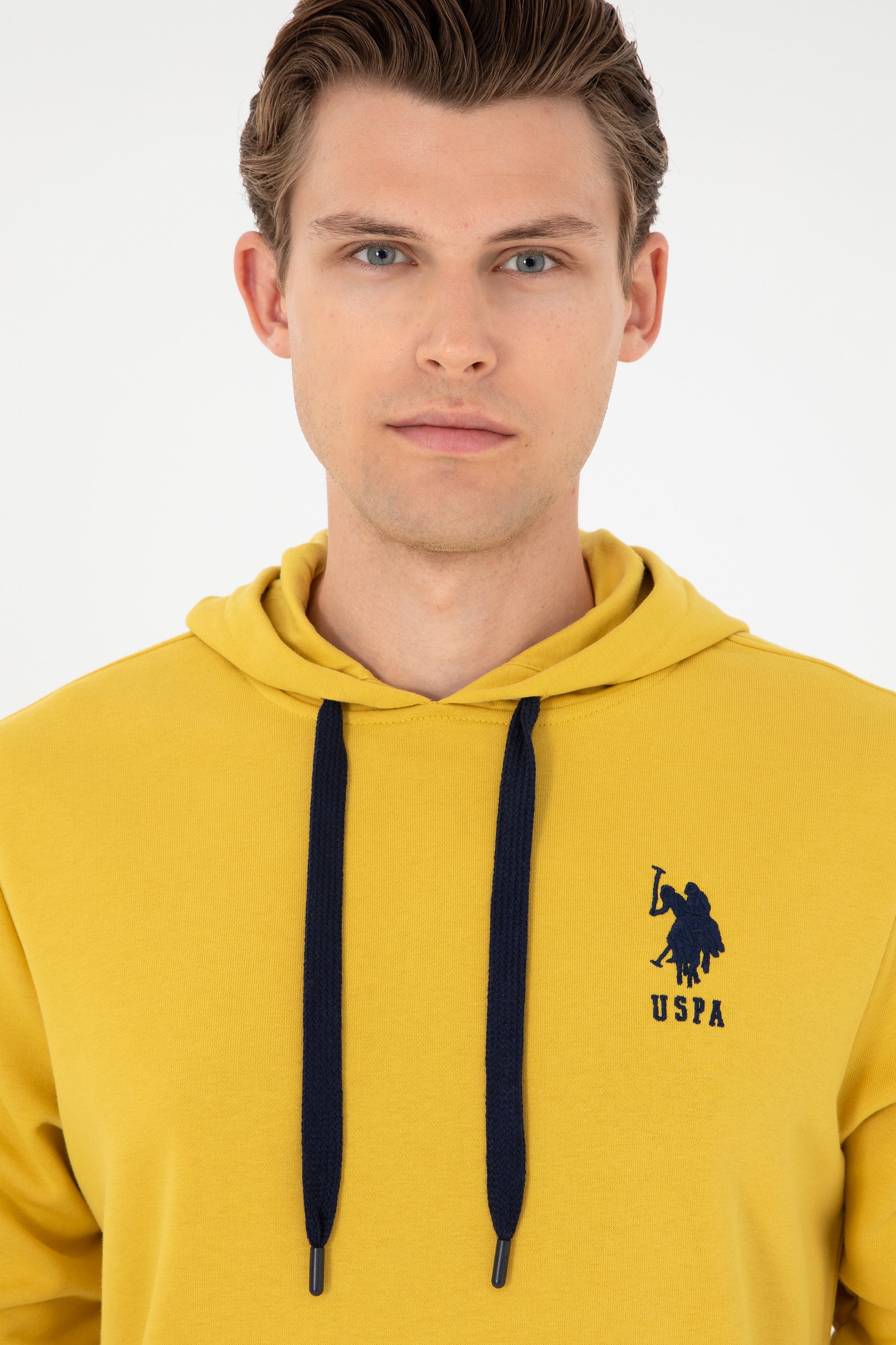 Men's Yellow Basic Sweatshirt