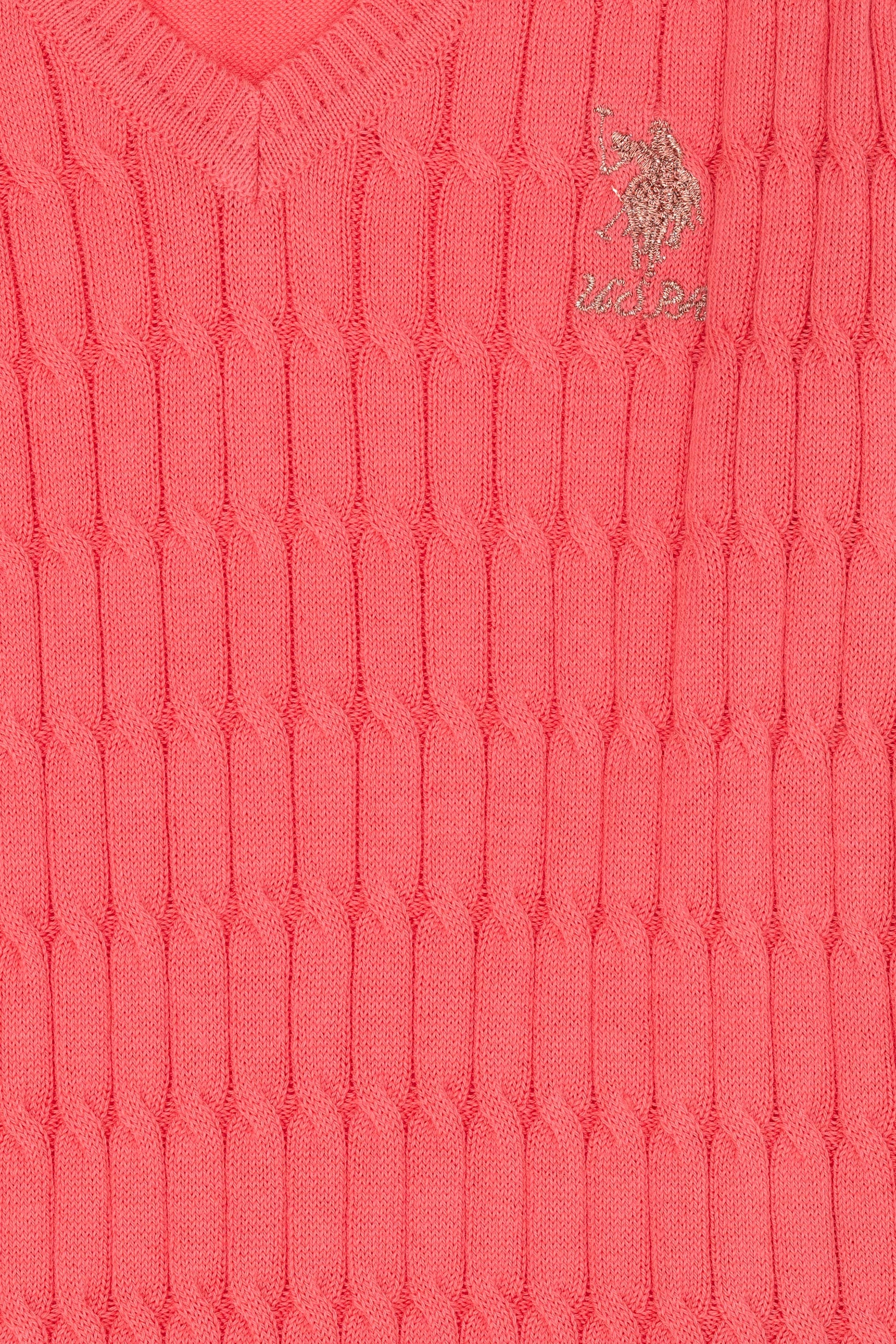 Girls' Pink Basic Sweater