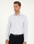 Navy Blue Slim Fit Long Sleeve Shirt