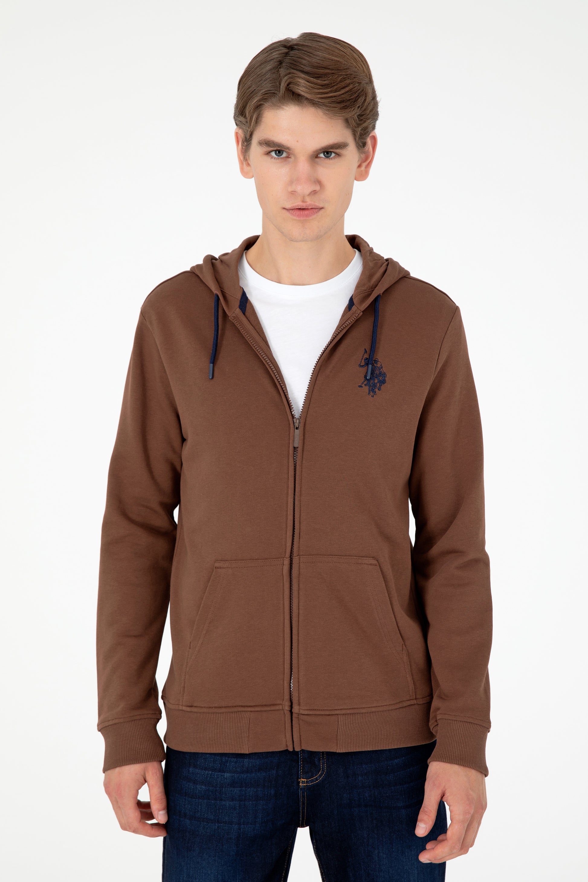 Men's Brown Knitted Cardigan