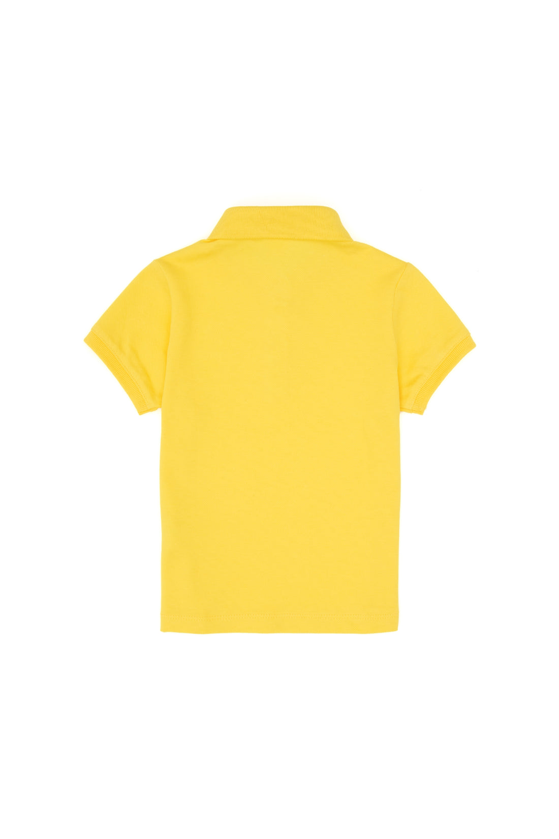 Baby Girl Yellow Polo Neck Basic T-Shirt