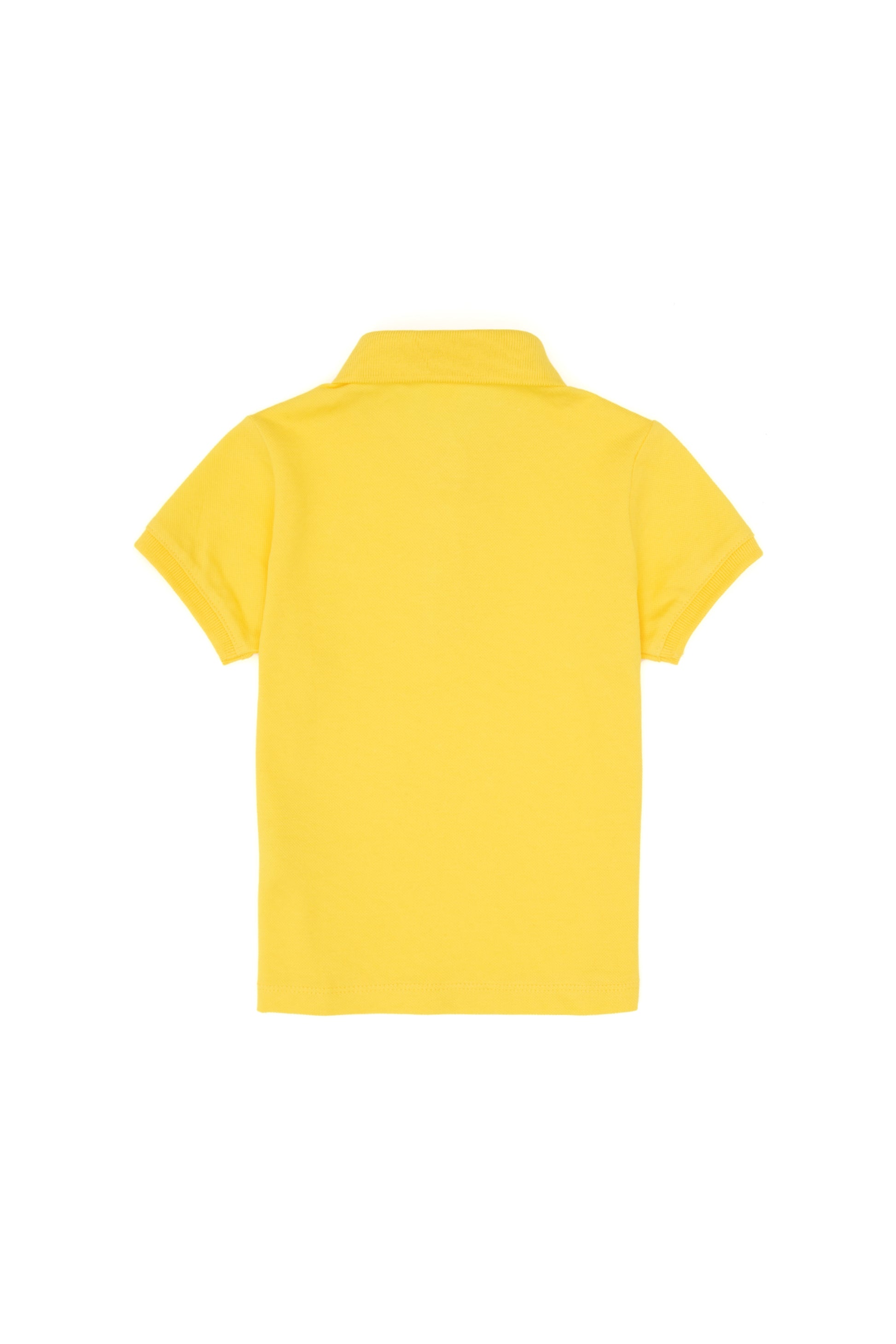 Baby Girl Yellow Polo Neck Basic T-Shirt
