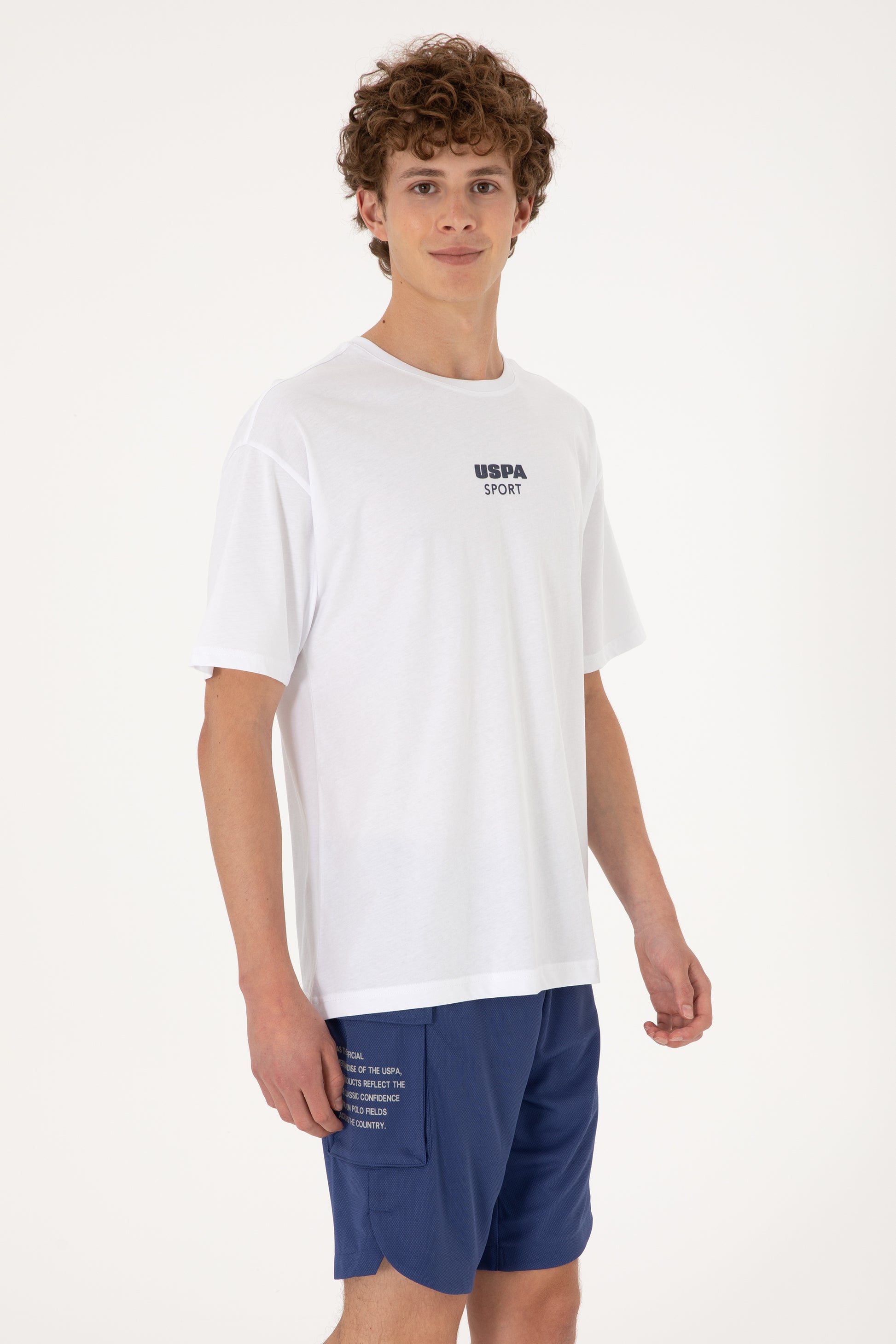 Men's Comfort Fit Crew Neck White T-Shirt