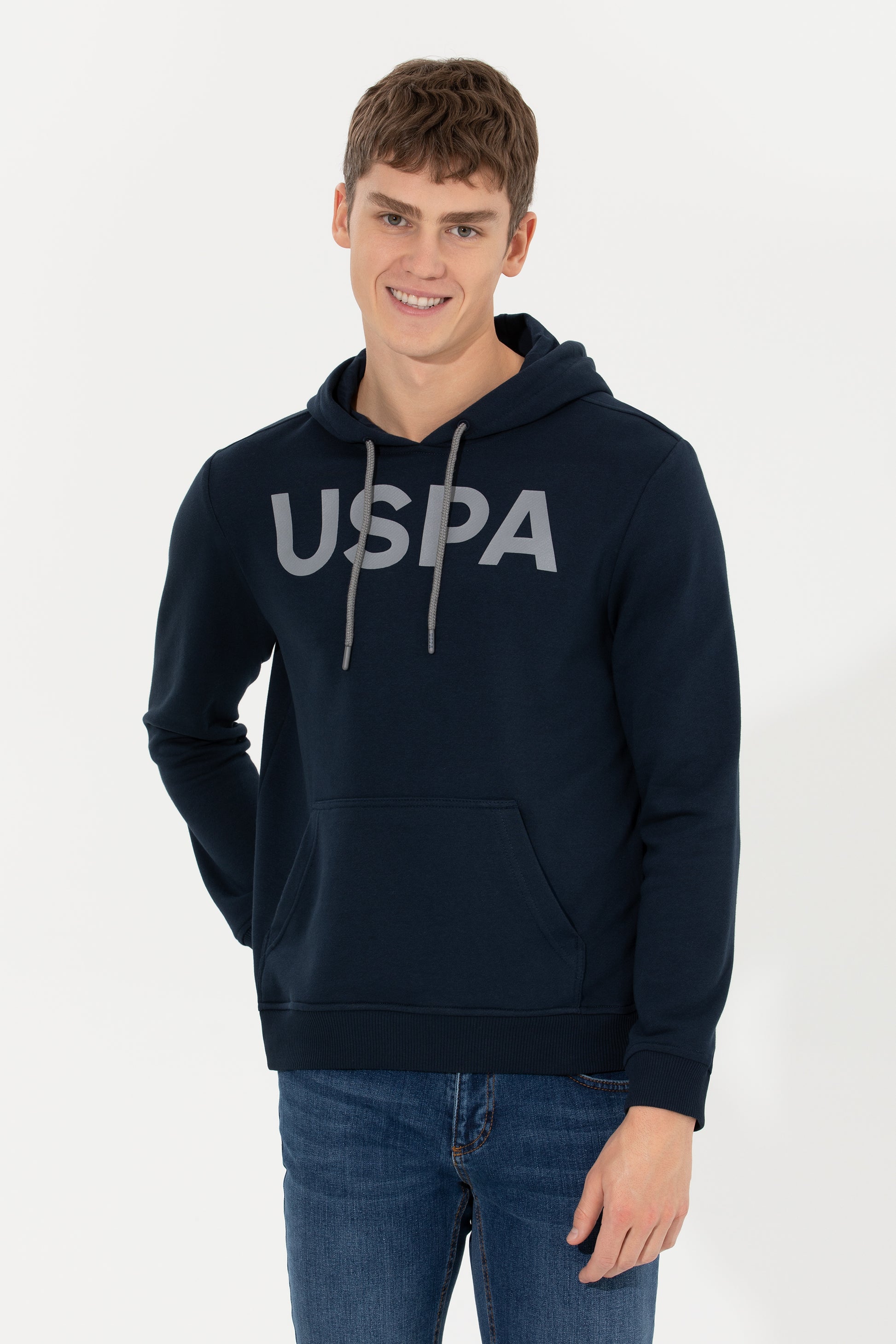 Men's Navy Blue Basic Sweatshirt