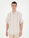 Brown Oversize Short Sleeve Shirt