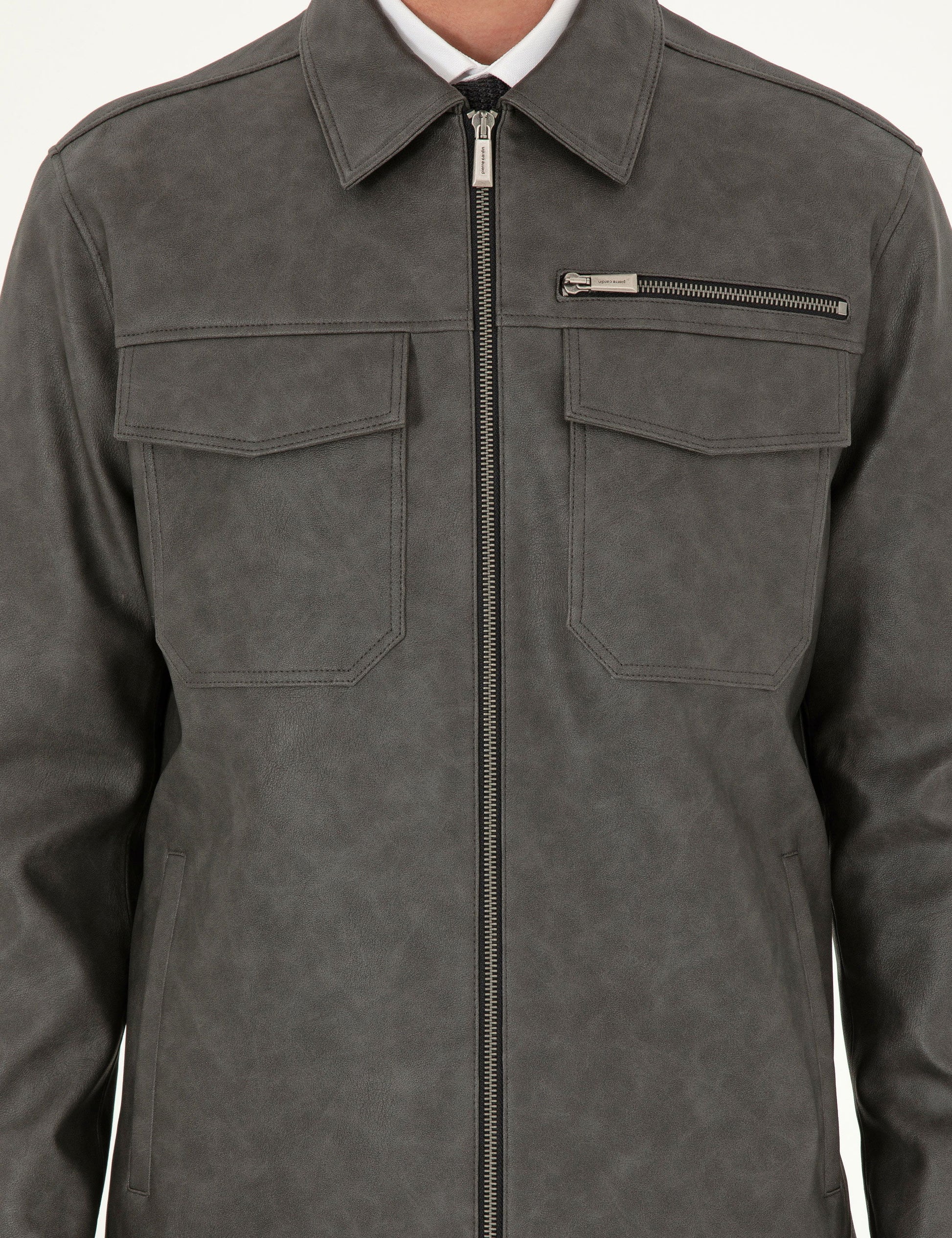 Anthracite Leather Jacket