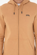 Men's Camel Chardonned Knitted Cardigan
