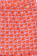 Girls' Pomegranate Flower Woven Skirt
