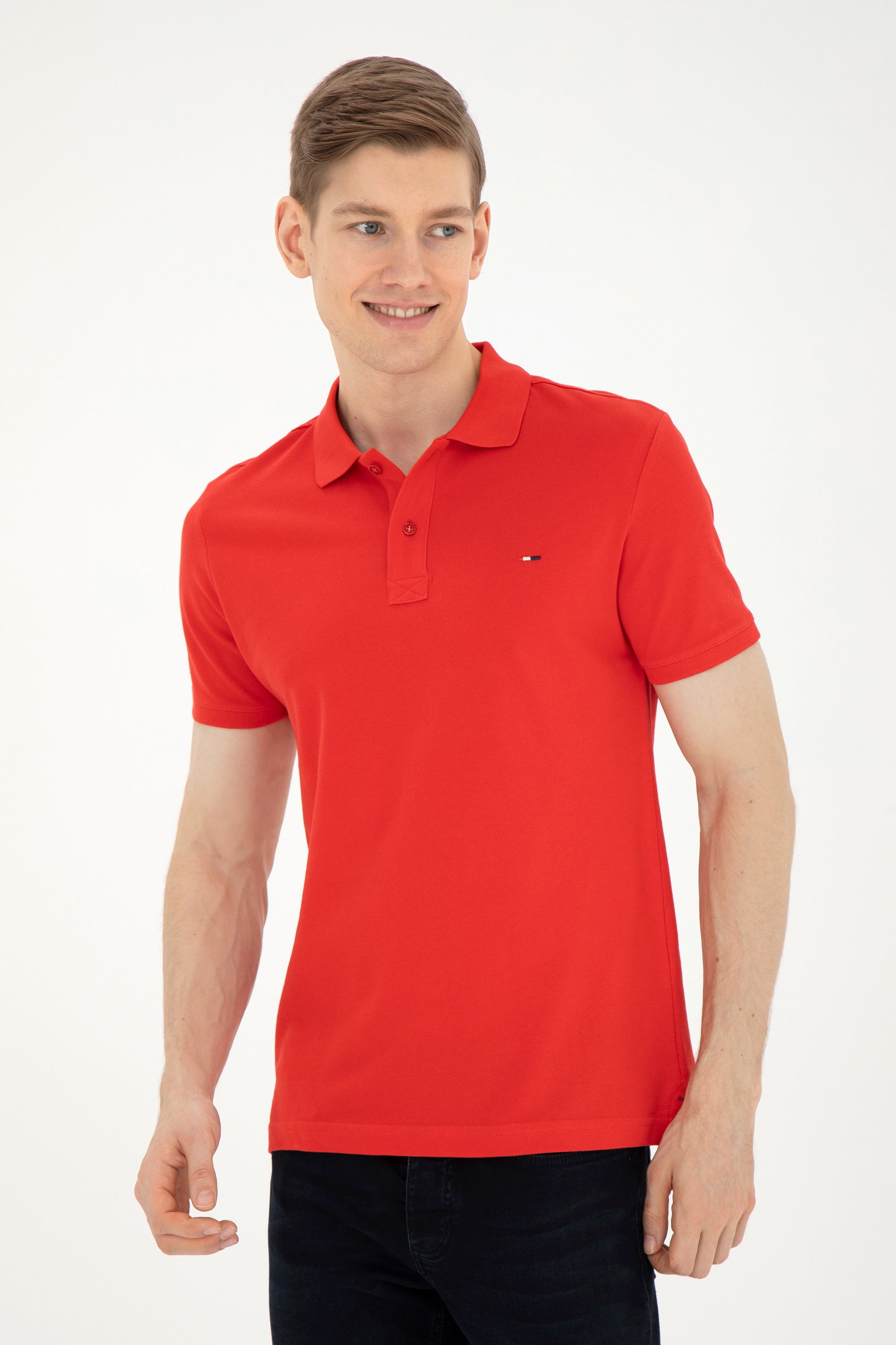 Men's Red Basic T-Shirt