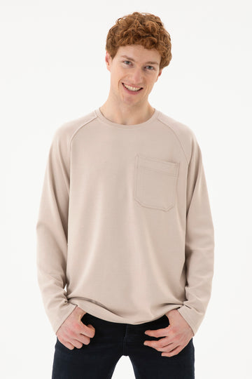 Men's Beige Sweatshirt