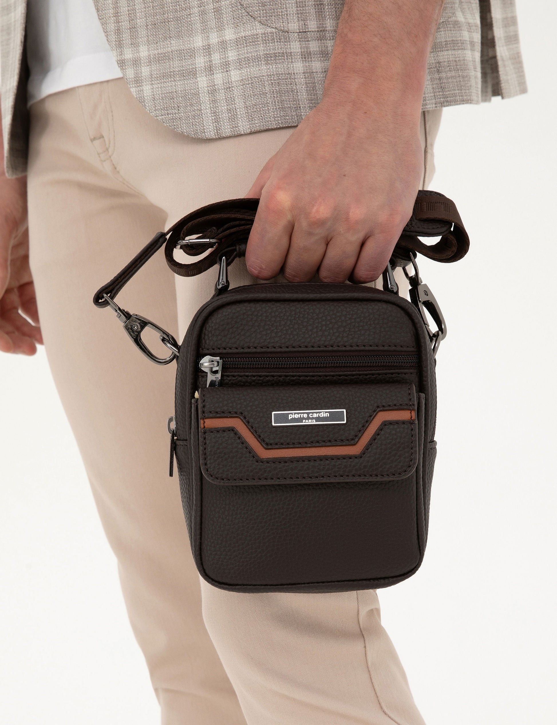 Men's Brown Hanger Handbag