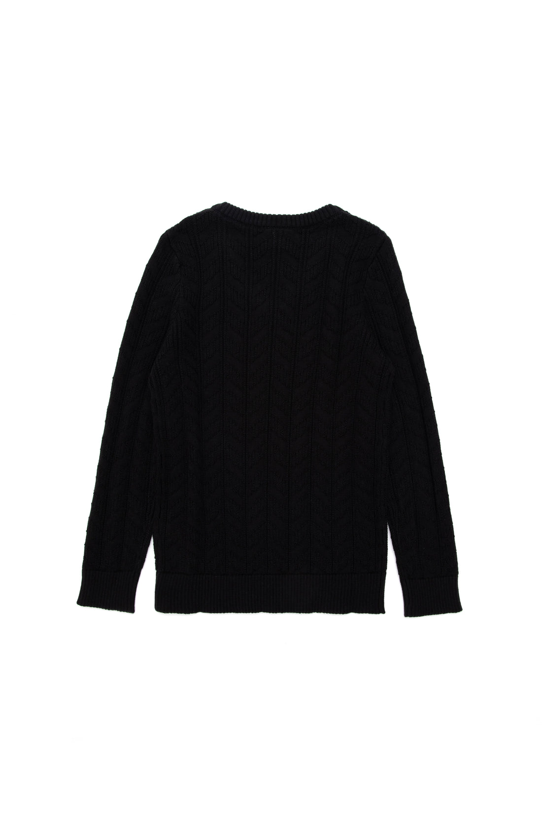 Boys' Black Basic V Neck Sweater