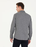 Grey Slim Fit Long Sleeve Shirt