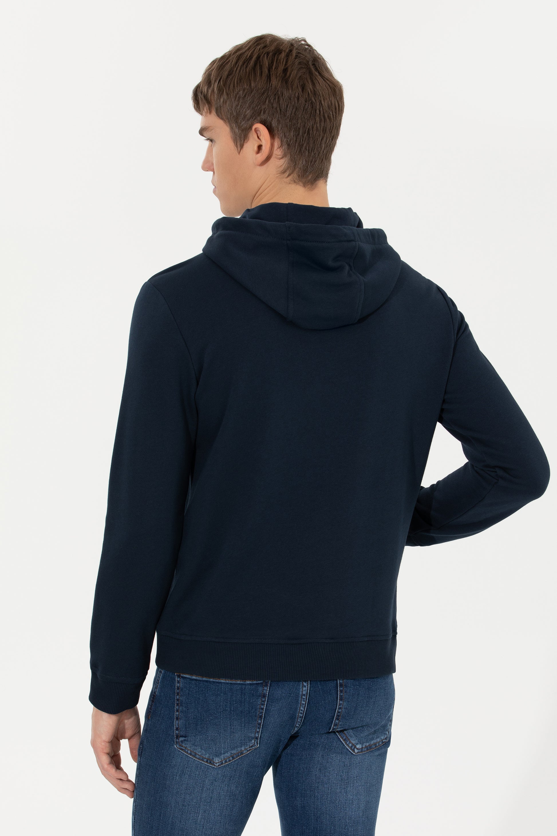 Men's Navy Blue Basic Sweatshirt