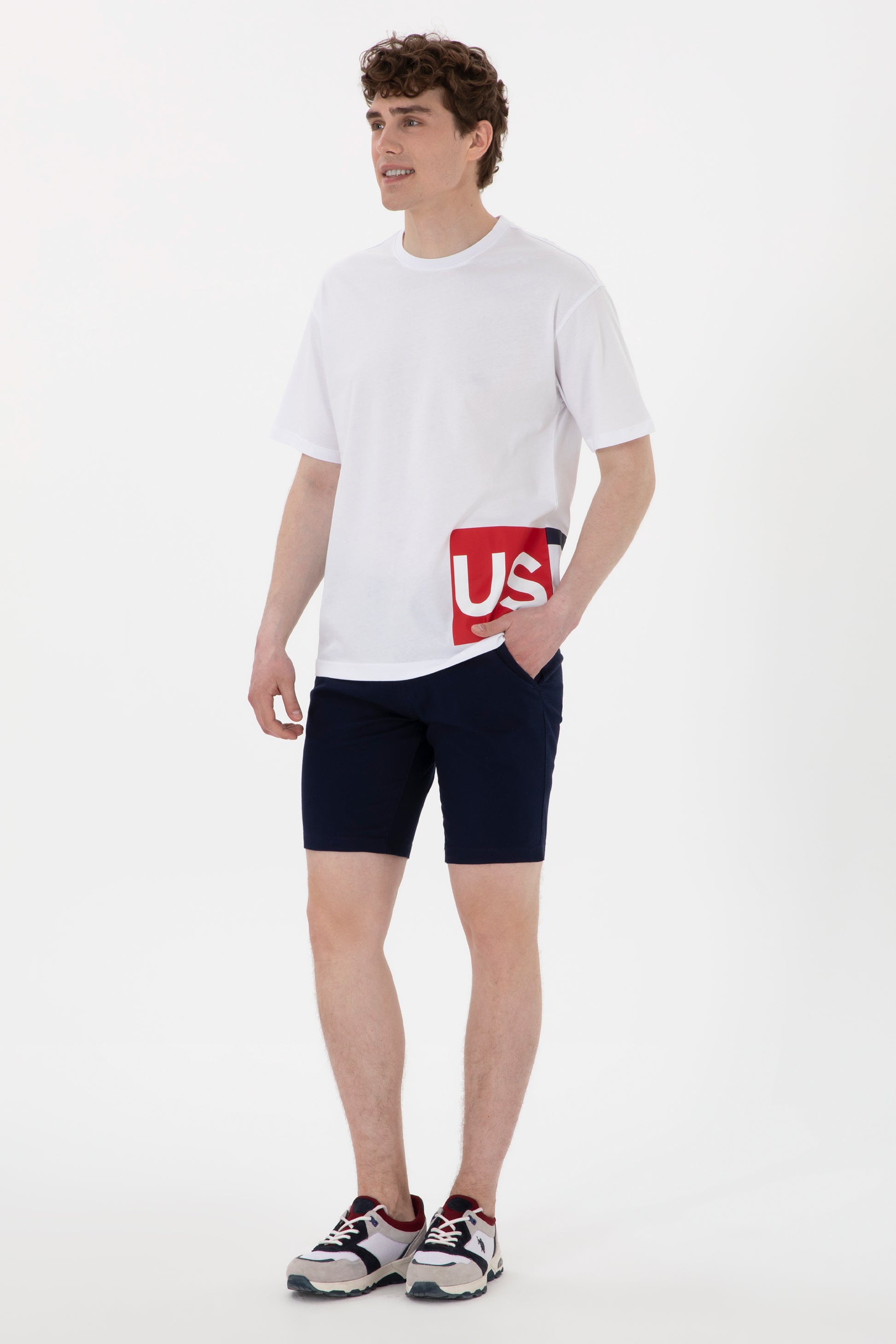 Men's Comfort Fit Crew Neck White T-Shirt