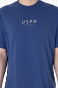 Men's Oversize Fit Crew Neck Light Navy T-Shirt