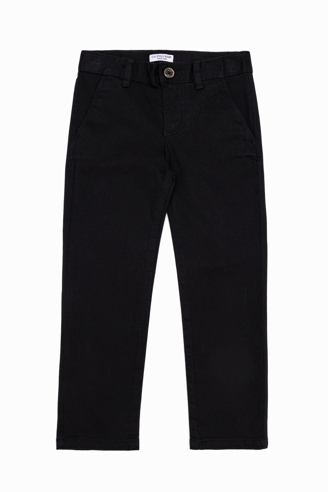 Boy's Black Canvas Pants