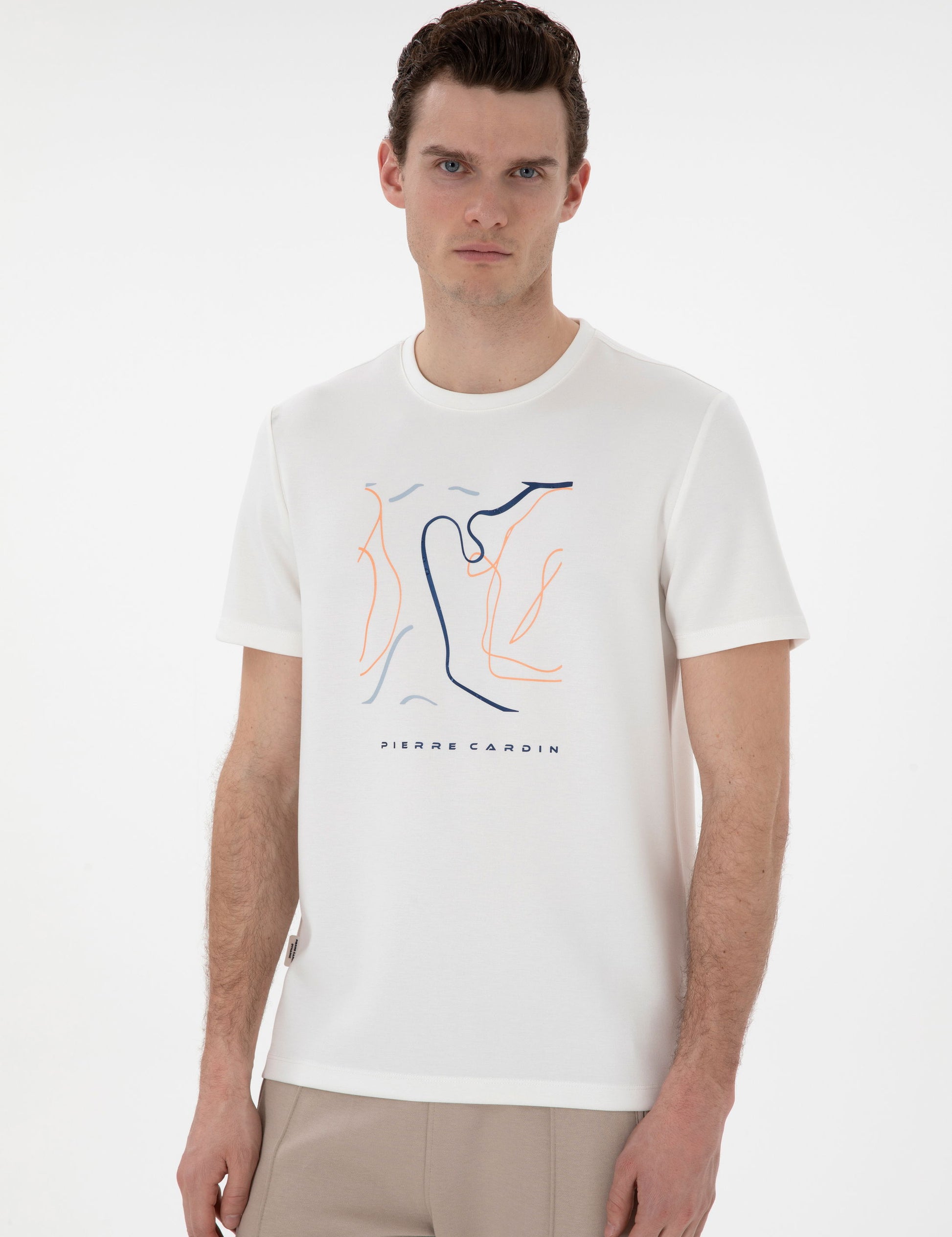 Ecru Regular Fit T-Shirt