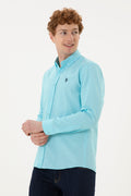 Men's Mint Long Sleeve Basic Shirt