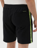 Black Slim Fit Knitted Shorts