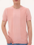 Pink Slim Fit Crew Neck Sweater T-Shirt