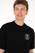 Men's Oversize Fit Crew Neck Black T-Shirt