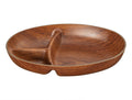 Angers Three-Compartment Oval Snack Tray