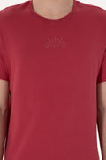 Men's Regular Fit Crew Neck Cherry T-Shirt