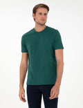 Dark Green Slim Fit Basic T-Shirt