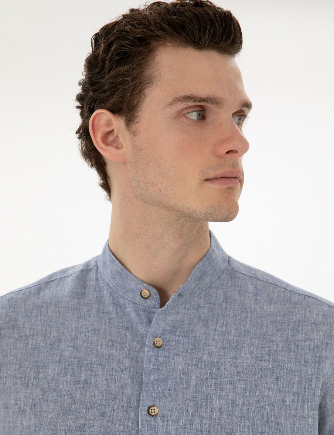 Navy Blue Regular Fit Long Sleeve Shirt