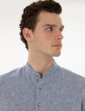 Navy Blue Regular Fit Long Sleeve Shirt