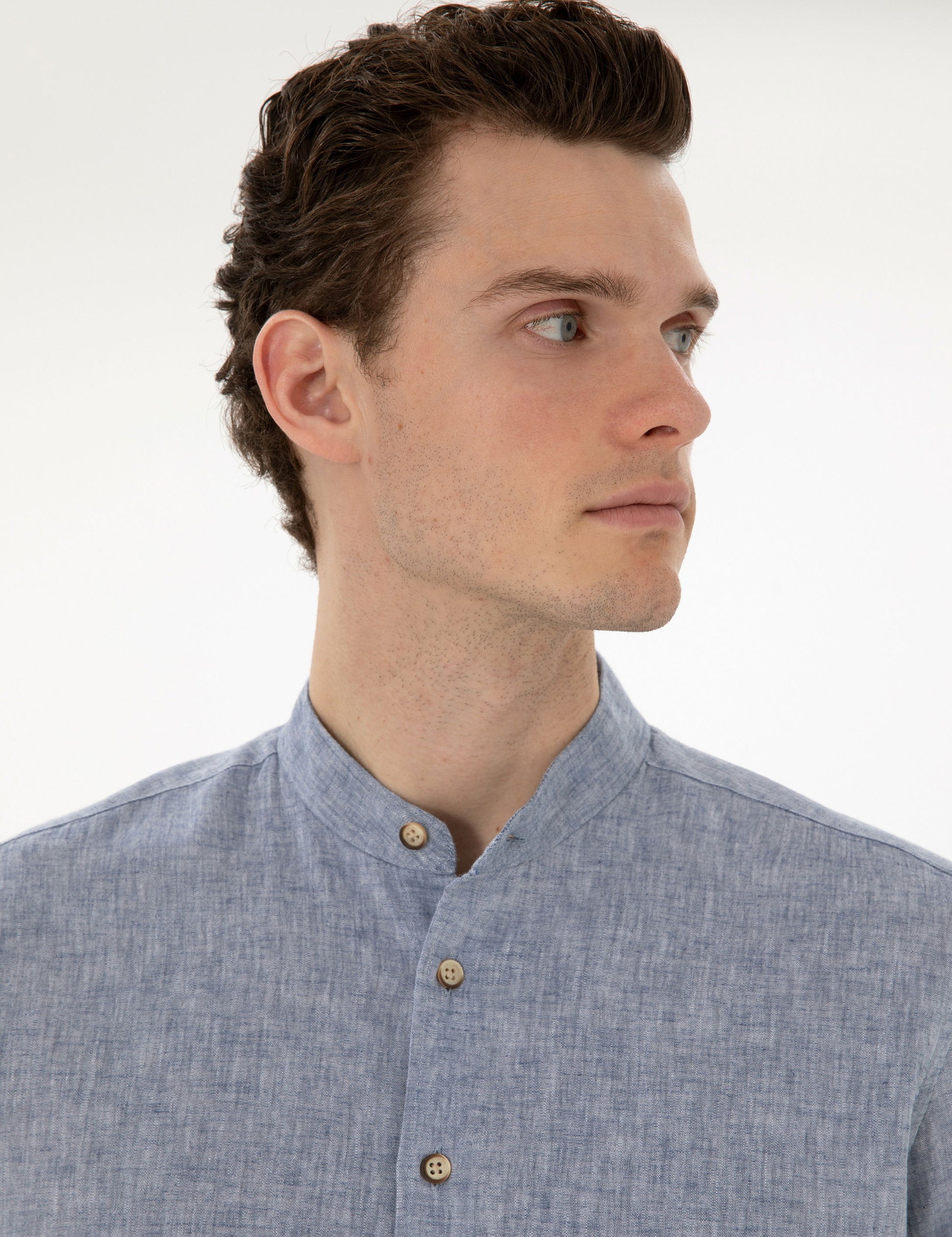 Navy Blue Regular Fit Long Sleeve Shirt
