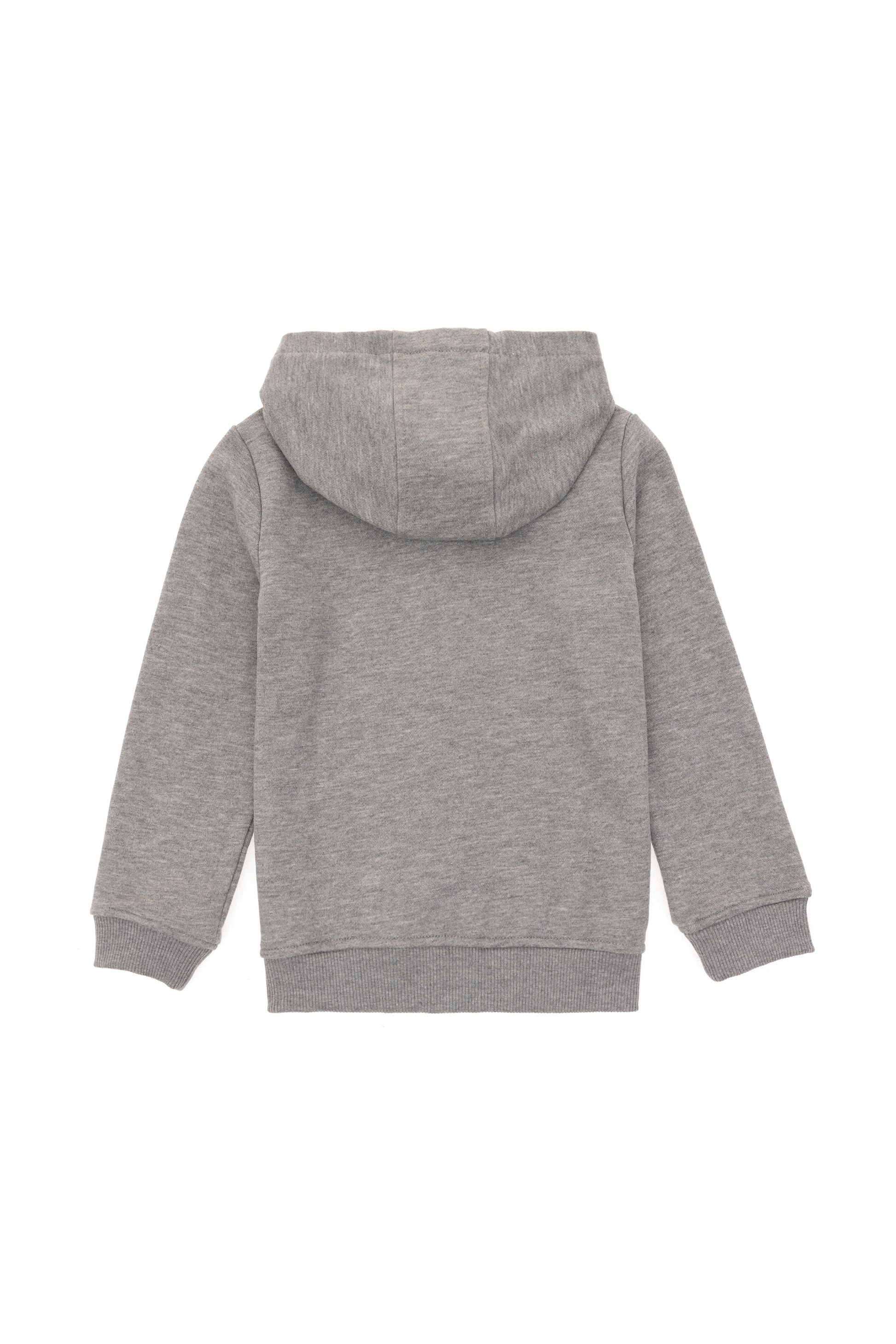 Boy's Grey Melange Basic Sweatshirt
