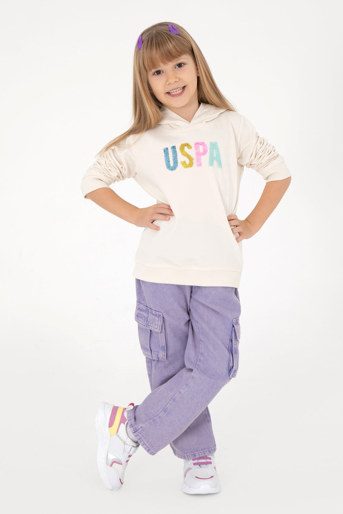 Girl's Cream Sweatshirt