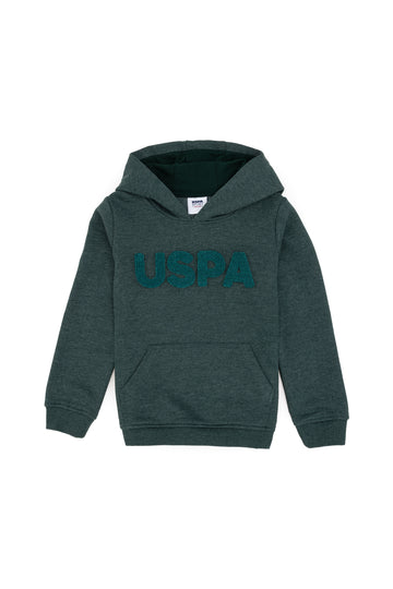 Boy's Dark Green Basic Sweatshirt