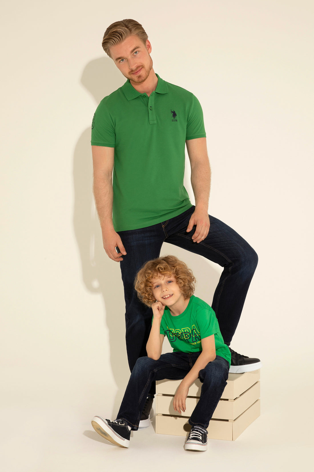 Men's Green Basic T-Shirt