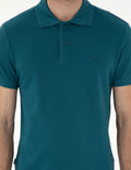 Emerald Slim Fit 100% Cotton Polo Neck Basic T-Shirt