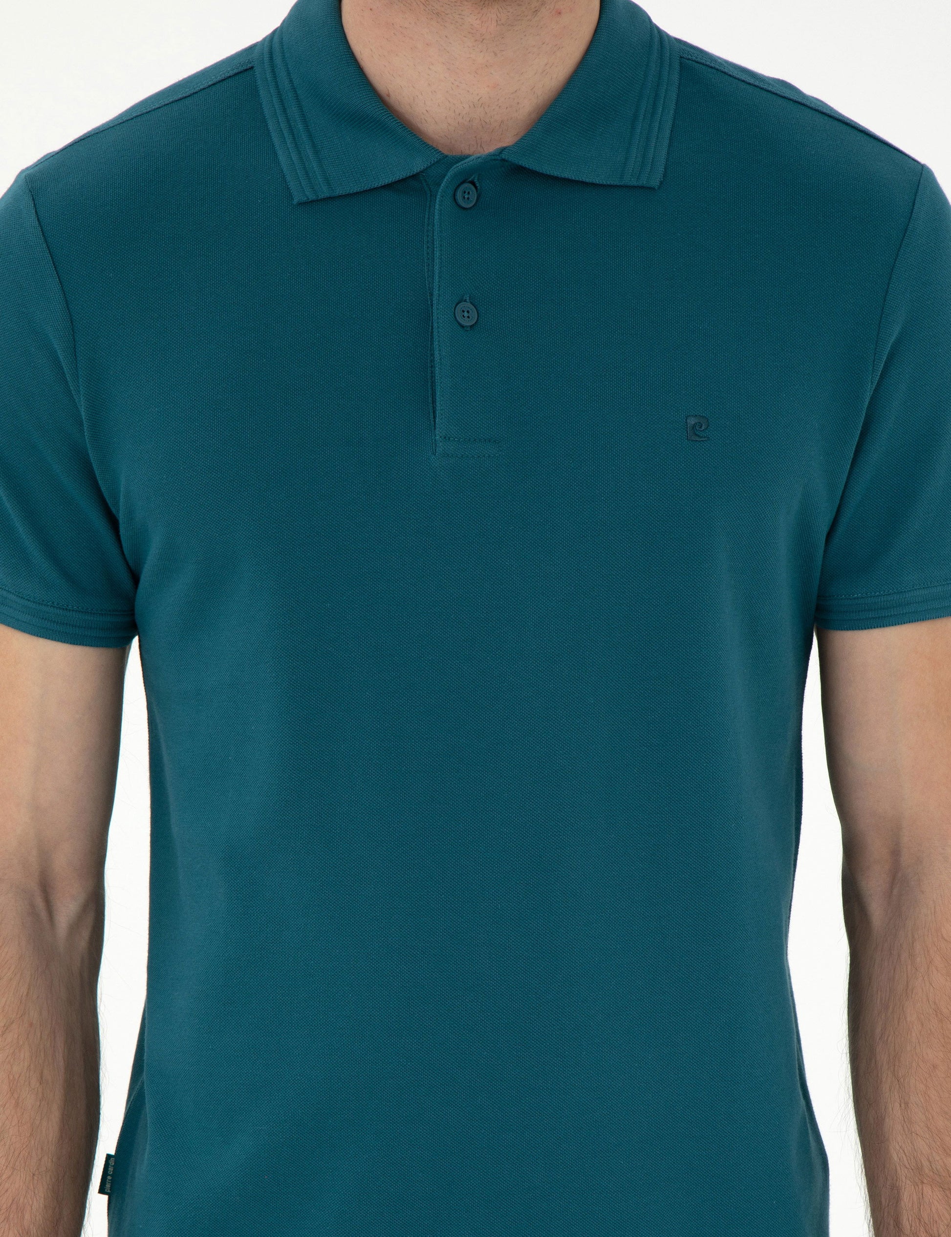 Emerald Slim Fit 100% Cotton Polo Neck Basic T-Shirt
